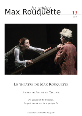 Couverture de Les cahiers Max Rouquette n°13 (2019)