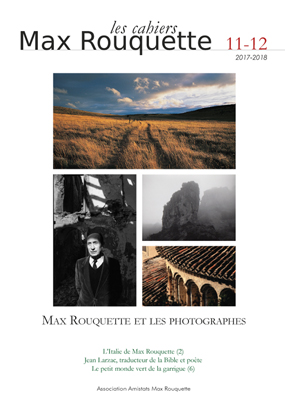 Couverture de Les cahiers Max Rouquette n°11-12 (2017-2018)