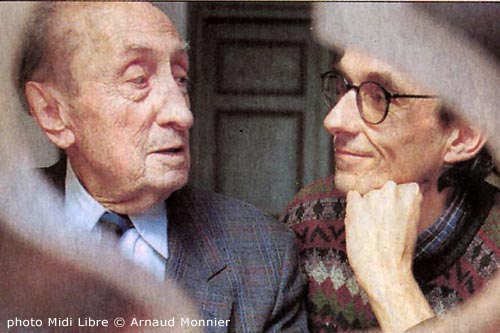 Avec Georges Souche, 1999 (photo Arnaud Monnier, Midi Libre)