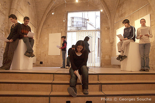 07/03/08. Montpellier, salle St Ravy. Lectures par des étudiants de l'UPV