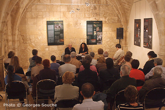 01/06/08. Salle St Ravy. Conférence de J-C Forêt avec M-C Brambilla